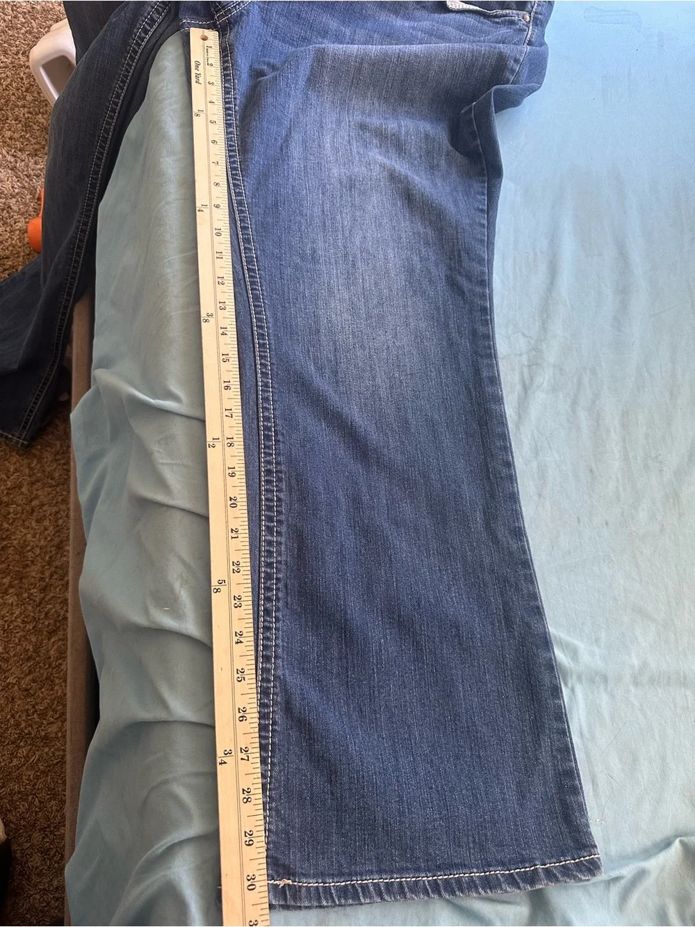 Women's Dark Blue Bootcut Jeans - Comfortable Everyday Fit